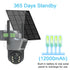 4K 8MP Dual Lens PTZ Solar Camera Dual screen PIR Human Tracking Outdoor WIFI Security CTV Surveillance IP Camera