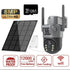 4K 8MP Dual Lens PTZ Solar Camera Dual screen PIR Human Tracking Outdoor WIFI Security CTV Surveillance IP Camera
