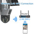 4K 8MP Dual Lens PTZ Solar Camera Dual screen PIR Human Tracking Outdoor WIFI Security CTV Surveillance IP Camera