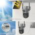 4K 8MP Dual Lens PTZ Solar Camera Dual screen PIR Human Tracking Outdoor WIFI Security CTV Surveillance IP Camera