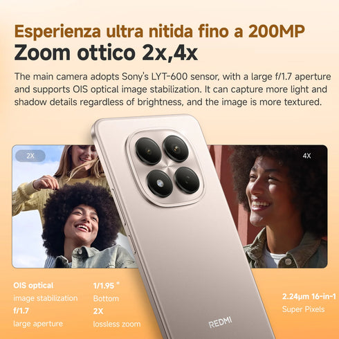 Global Version Xiaomi REDMI Note 15 Pro MTK Helio G200-Ultra 6.77" AMOLED display 200MP Camera 6500mAh 45W fast charging 120HZ