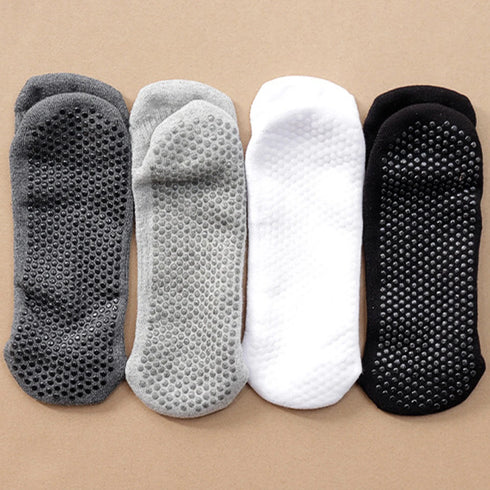 1 PAIRS Solid Cotton Thickened Towel Bottom Women's Sport Non-slip Yoga Socks High Quality Breathable Men Anti Skid Floor Socks