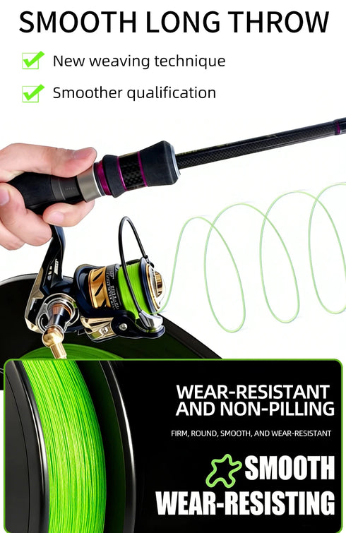 OBSEQUIO 8 Strand Braided Fishing Line 100/150/200M X8 PE Line fishing accessories For fishing equipment carp Braid Wire