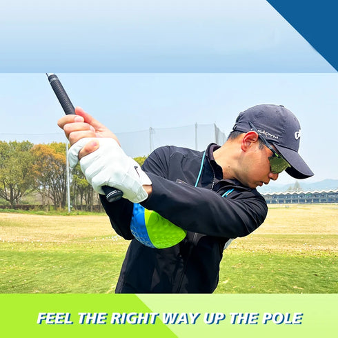 Golf Dual-Color Assist Device Swing Mechanics, Maintain Arm Posture, Improve Chicken Wing Posture Triangular Training