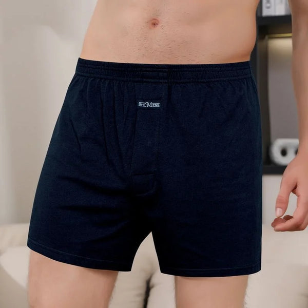 Men's Aro Pants Underwear 100% Pure Cotton Home Sleeping Pants Loose Breathable Men's High Waisted Four Corner Boxers Shorts