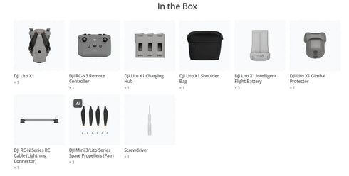 DJI Lito X1 Foldable Lightweight 4K Drone with Obstacle Detection ActiveTrack 1/1.3 Inch Sensor 15km Transmission for Beginners C0