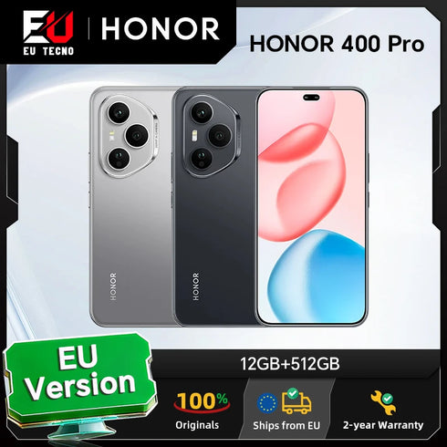 HONOR 400 Pro 5G,EU Version, 5G Smartphone, 200MP Ultra-clear AI Main Camera, Qualcomm Snapdragon 8 Gen 3, 5300mAh Battery