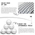 Caiton 100pcs 2-Layer Golf Balls - 332 Dimple, Max Distance, Spin Control, Durable, Precision - For Golf Training & Play
