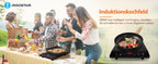 Aigostar 2000W Induction Cooktop, Touch Control, 10 Power Levels, 10 Temperature Settings, LED Digital Display, 3-Hour Timer