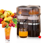 New Double Head Electric Juicer Built-in Fruit Cutting Function Automatic Lifting Squeezing 200W Brushless Motor Portable Home Fruit Juice Extractor