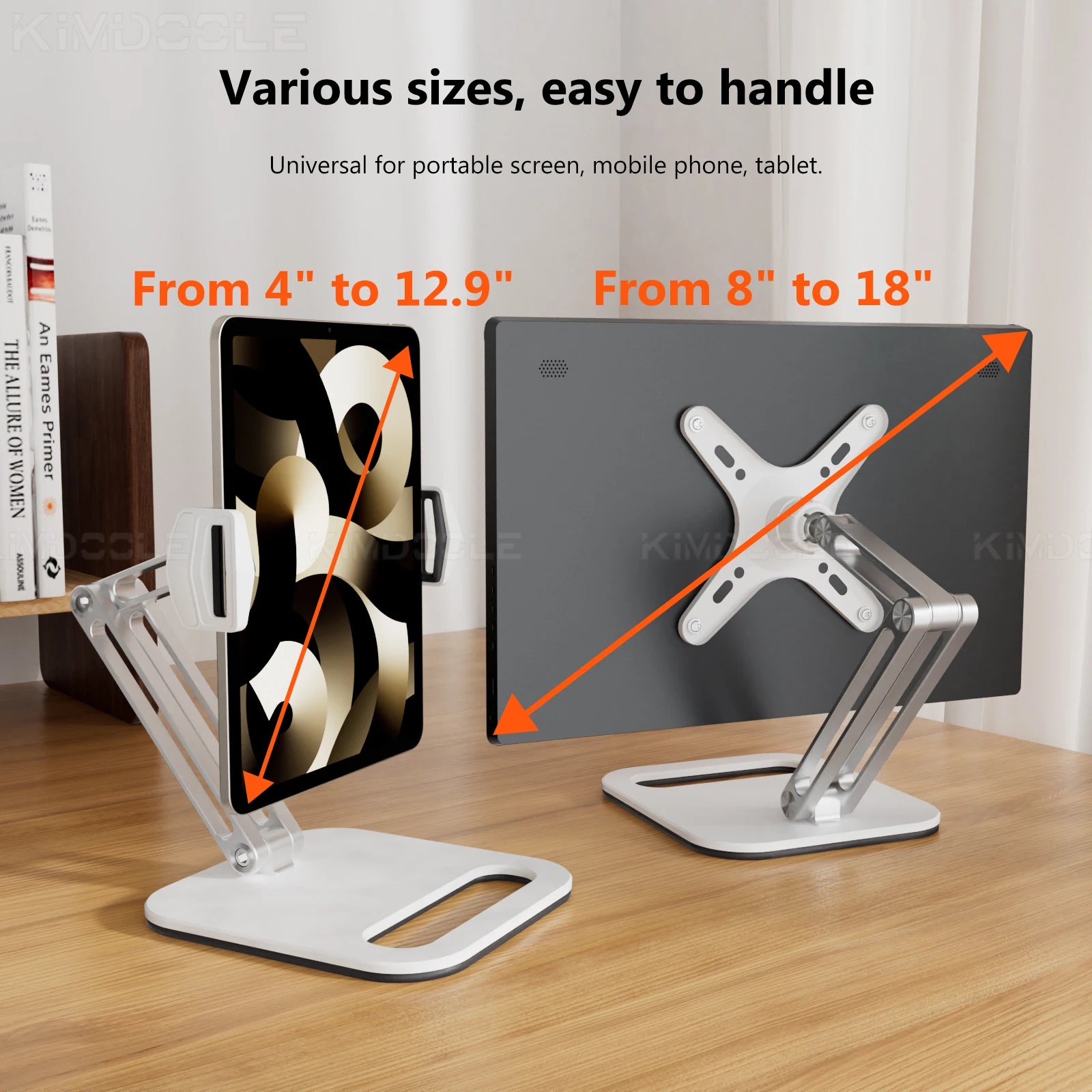 Artpowers VESA Monitor Desk Mount Single Monitor Stands Freestanding fits 13'' to 18'' Computer Screen with Height Adjustable Main image
