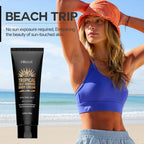 self-tanning lotion can be used on all parts of the face and body to hydrate and moisturize. faster and deeper tanning effects