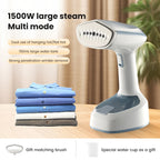 1500W Handheld Steam Hanging Iron Touch Screen Control 15 Seconds Fast Preheat 150ml Portable Home Small Fabric Clothes Steamer