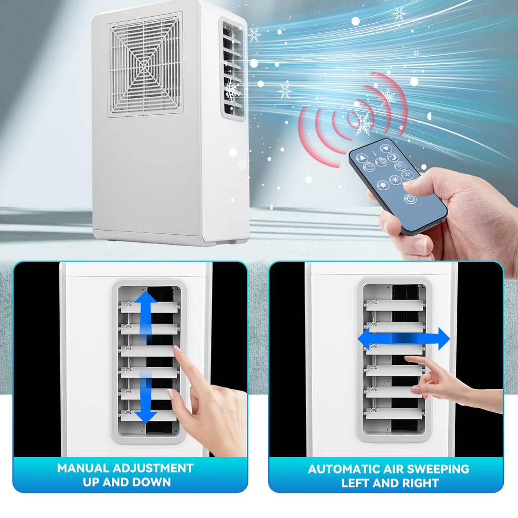 Portable Air Conditioner Mobile Air Cooler Dehumidifier With 24H Timer Remote Control EU Plug For Office Bedroom