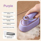 Handheld Vertical Garment Steamer Mini Travel Clothes Ironing Machine Fast-Heat Travelling Fabric Steam Iron Wet Cleaning Brush