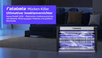 UV Mosquito Killer Lamp, Electric Insect Trap ,Quiet & Energy Saving, Wall Mount or Stand, Covers 10-150m² for Indoor O