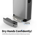 AIKE Automatic Hand Dryer for Bathroom Jet Hand Dryer with HEPA Filtered Vertical Slim Compact High Speed Wall Dryers 1400-1750W