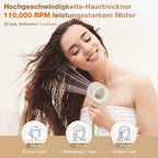 6-in-1 Multi-Hair Styler, Hot Air Brush, 110000 RPM Quick Dry & Styler With Negative Ion, Hair Dryer With 3 Temperature,