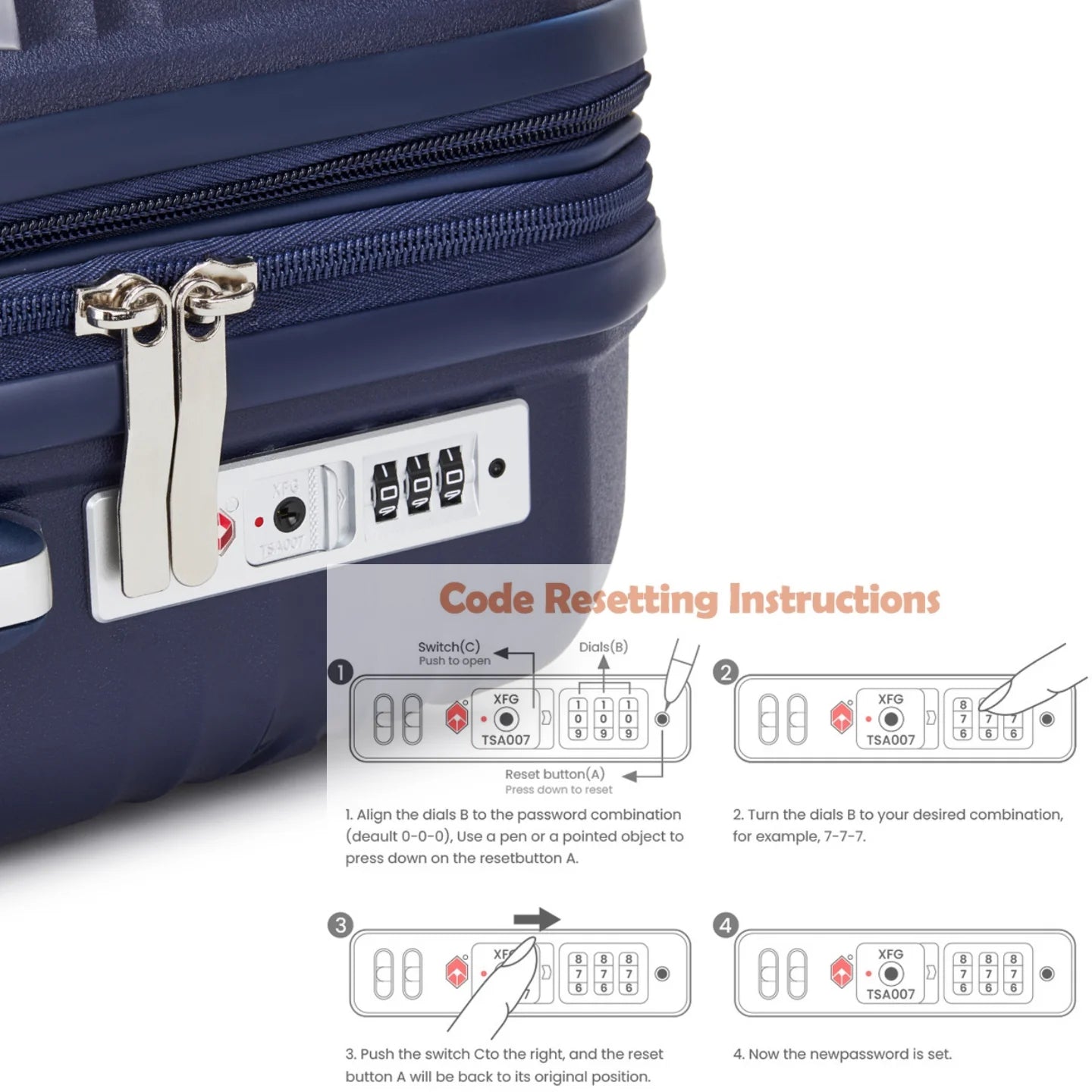 SUPER SOLU Berlin series: XL 28 inch/74 cm hard case expandable, PP easily weight suitcase with water-repellent zipper, TSA & 360 ° double roll premium check luggage 106L-shipping from DE