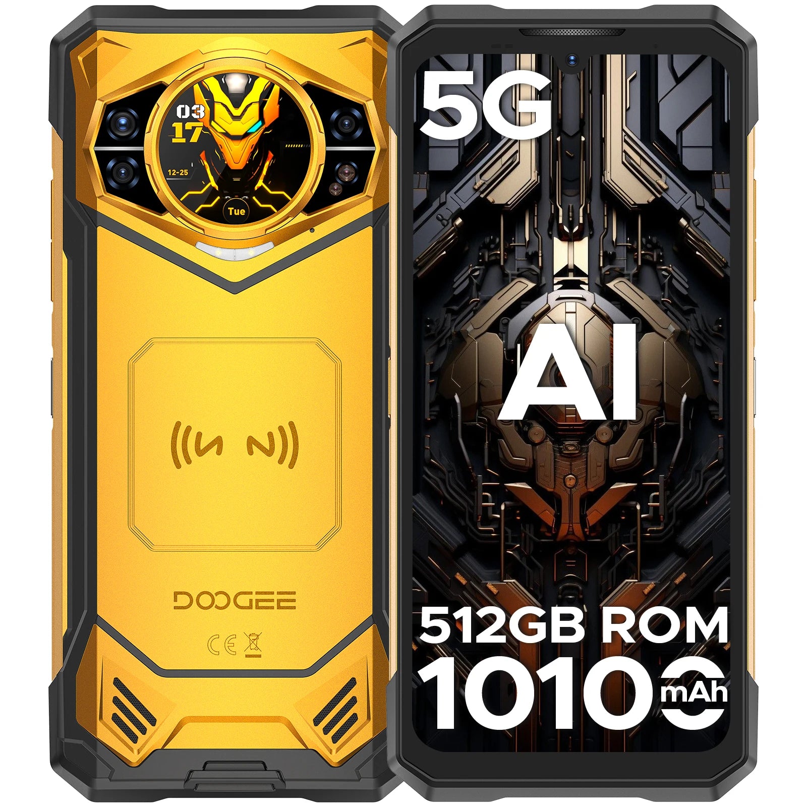 Globe Version DOOGEE S200 X 5G Rugged Phone 6.72" Dimensity 7050 1.32" AMOLED Rear Display 12GB 512GB 10100mAh Battery Phone Main image
