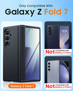 Fit for Magsafe,Hinge Protection,Screen Protector,Built-in Hidden Kickstand,Slim Shockproof Phone Case for Galaxy Z Fold 7-Black