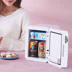 4L Multifunctional Mini Refrigerator Cosmetic Dormitory Fridge Control Use Countertop Portable Fridge Mirror 220V EU