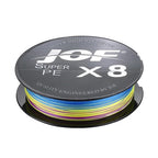 JOF X8 150M 300M 500M Braided Fishing Line 8 Strands MultiColor Multifilament Saltwater PE Line15 20 30 40 60 80 100LB