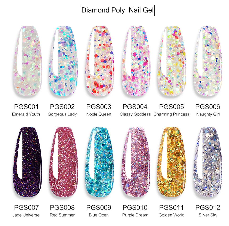 Nail Set With Nail Lamp Nail Dryer Nail Drill Machine Manicure Set Kit Poly Nail Gel Kit Polish Set Soak-off Nail Art Tools Sets
