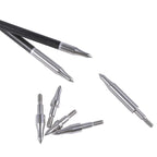 12pcs Archery Target Arrowhead 75/100/125/150/200/250/300grain Stainless Steel Aiming Arrow Tips with O Ring Hunting Accessories