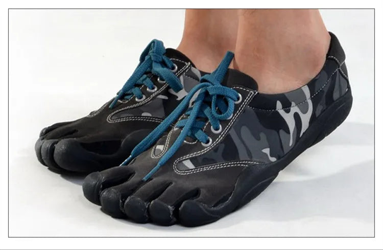 Men Women Outdoor Hiking Fitness 5 Toes Shoes Summer Beach Barefoot Upstream Shoe Camouflage Sneakers Climbing Swim Wading Shoes