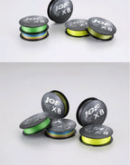 JOF X8 150M 300M 500M Braided Fishing Line 8 Strands MultiColor Multifilament Saltwater PE Line15 20 30 40 60 80 100LB