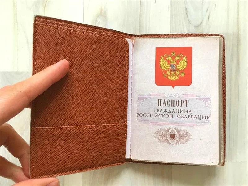 Fashion Women's Travel Passport Cover Wallet Unisex Business Multifunction Credit Card Purse Organizer Case