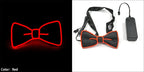 Luminous Bow Tie Neon Light Trendy Costume Accessories Glowing Acrylic LED Tie For Halloween Cosplay Costume Music Dancing