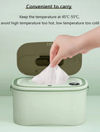 DMWD Household Wet Wipes Heaters Electric Baby Wet Tissue Warmer Portable Heating box Wet Towel Dispenser Thermostat 45-55℃ 220