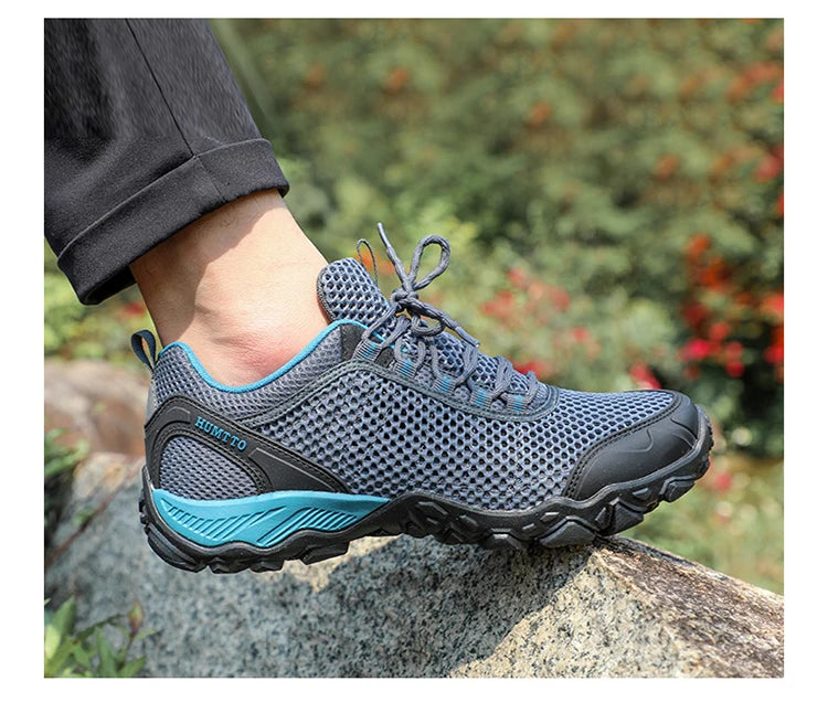 HUMTTO Men Hiking Shoes Breathable Outdoor Sports Climbing Shoes hunting shoes women Trekking Sneakers ankle boots tennis shoes