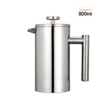 1.5L Coffee Maker French Press Stainless Steel Espresso Coffee Machine French Press Double-Wall Insulated Coffee Tea Maker Pot