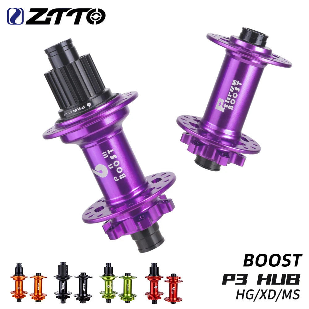 ZTTO MTB 6 Pawls Disc Brake 148 Hub Boost 32 Holes P3 VS DT 370 xm490 12x148 15x110 32h Maza 141x10 QR Thru Axle Sealed Bearing Main image