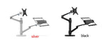 OL-3L aluminum silver Ergonomics 10"-17" desk laptop stand 32" monitor desktop bracket computer mount full motion column bar