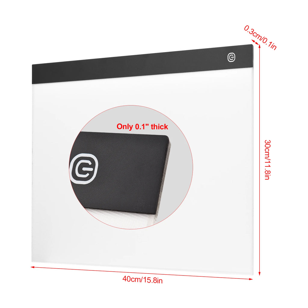 A3 LED Light Pad for Diamond Painting Translucent Drawing Board USB Powered Digital Graphics Tablet for Art Animation Sketching