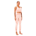 2/3Pcs Women Yoga Suit Seamless Knitted Yoga Pants Leggings Clothing Zipper Long Sleeve Crop Top Fitness Wear Sportswear Gym Set