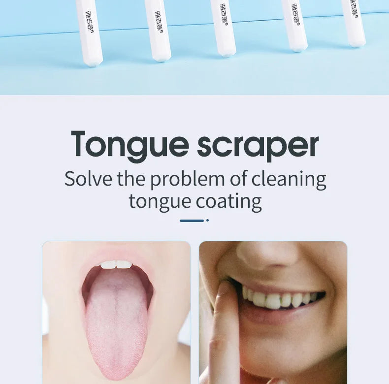 Y-Kelin Sales Silicone Tongue Scraper Brush Cleaning  Food Grade Single Oral Care To Keep Fresh Breath 3Color Pack No.1