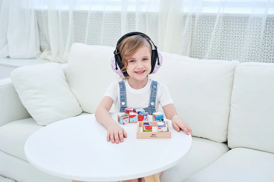 ZOHAN Ear Protector Passive Earmuffs NRR22DB Anti-noise Reduction hip-hop Safety Ear Muffs for kid girls boys
