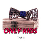 Adult and kids Wooden bow tie Set ties for kids necktie bowtie gravata casamento school bow ties Gift for students boy bow ties