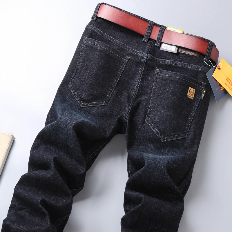 Su Lee Men's Jeans Spring and Summer New Straight Loose Business Elastic Versatile Long Pants Men's Cross-Border Men's Pants