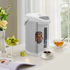 4L Electric Water Boiler & Warmer, 750W Stainless Steel Hot Water Dispenser with 3 Dispensing Modes, 90°C Keep-Warm