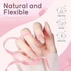 39pcs Nail Extension Gel Kit - contains all the basic nail tools, easy to use for beginners Easy salon nail construction gel