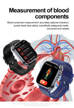 New Health Watch Uric Acid Blood Pressure Blood oxygen Body Analysis Body Fat SmartWatch ECG+PPG Bluetooth call Clock Women Men