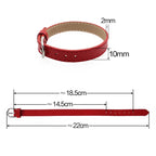 20pcs 10mm Genuine Real Leather Bracelet For Women Slide Letter Charms Wristband Jewelry Making DIY Pet Collar Keychain Band