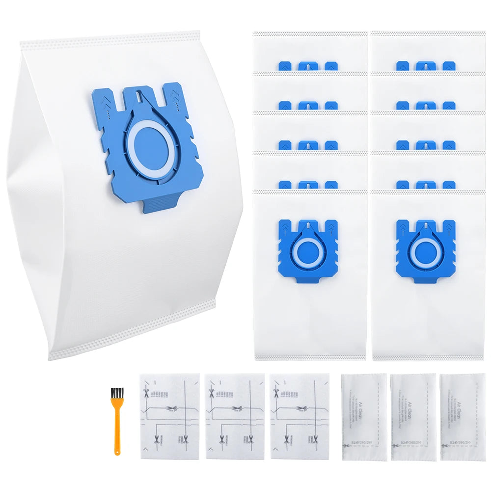 3D Airclean Bags Replacement for Miele GN Vacuum Cleaner Bags Classic C1 Complete C1 C2 C3 S227 S240 S270 S400 S2 S5 S8 Series