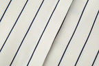 HH Women Spring New Fashion Vintage Versatile Beige Striped Puffy Sleeve Shirt+High Waisted Loose Pleated Casual Long Pants Set